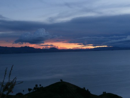 Zonsondergang op Isla del Sol