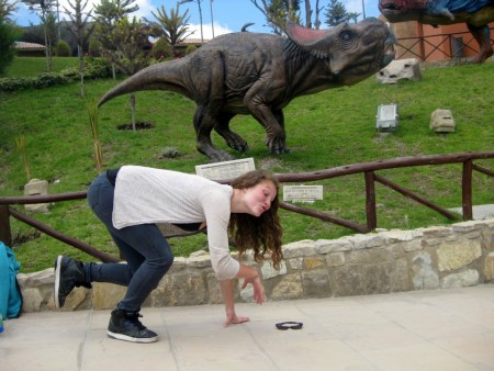 Twee dino's in het dinopark!